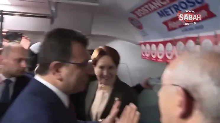 Kılıçdaroğlu- Akşener ve İmamoğlu'nun ilginç metro diyaloğu! 'Durma işi nasıl oluyor?' | Video