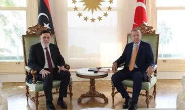 Son dakika haber: Vahdettin Köşkü’nde Başkan Erdoğan ile Serrac arasında kritik Libya zirvesi...