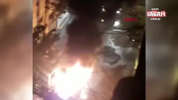 Diyarbakır'da Bağlar Belediyesine ait hizmet aracı yakıldı | Video