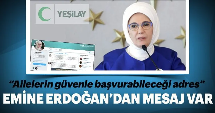 Emine Erdoğan’dan Yeşilay mesajı