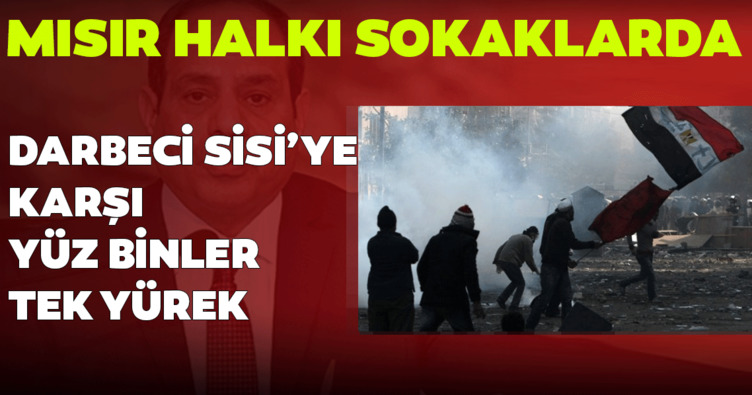 Darbeci Sisi'ye karşı yüz binler tek yürek oldu! Mısır'da Sisi_out hareketi!