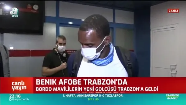 Trabzonspor'un Stoke City'den transferi Afobe Trabzon'a geldi