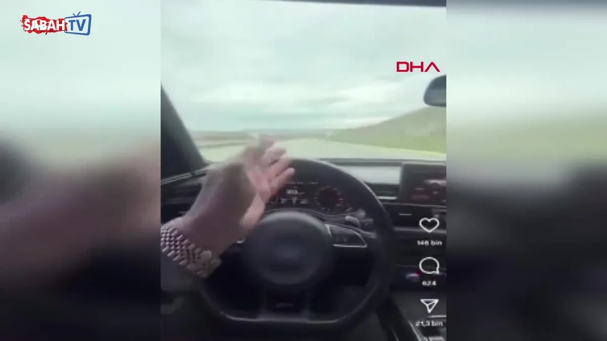 Hız ihlali yaptığı görüntüleri sosyal medyada paylaşan sürücüye 9 bin TL ceza | Video videosunu izle Hız ihlali yaptığı görüntüleri sosyal medyada paylaşan sürücüye 9 bin TL ceza | Video videosunu izle