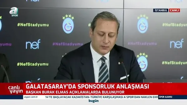 Galatasaray'ın yeni stat sponsoru Nef oldu! Tarihi imza atıldı
