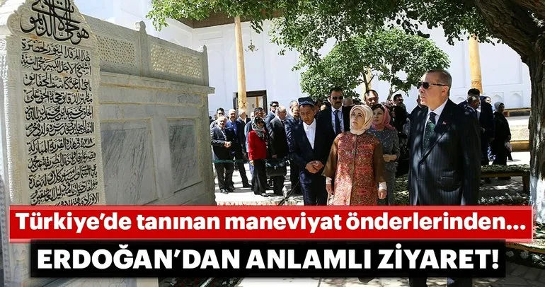 Cumhurbaşkanı Erdoğan, Nakşibendi Hazretleri’nin türbesini ziyaret etti