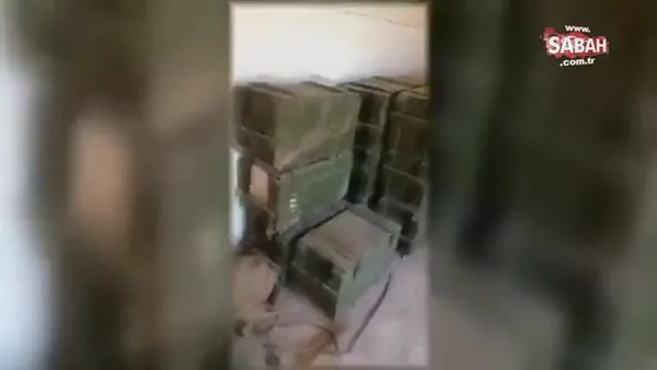 Terör örgütü PKK/PYD tarafından depo olarak kullanılan okulda anti tank mayınları bulundu