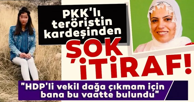 PKK’lı teröristin kardeşinden şok itiraf! HDP’li vekil dağa çıkmam için PKK’nın haber spikerliğini vaat etti