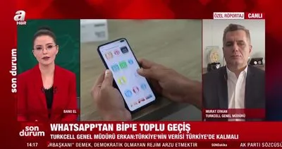 WhatsApp’tan BİP’e toplu geçiş! Turkcell Genel Müdürü Murat Erkan A Haber’de değerlendirdi | Video