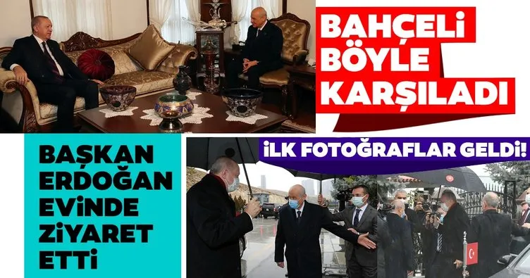 Son dakika: Sürpriz ziyaret! Başkan Erdoğan Devlet Bahçeli'yi evinde ziyaret etti