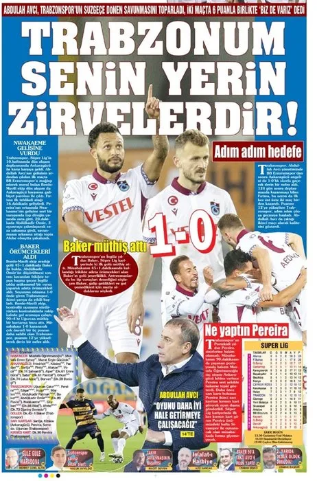 Trabzon yerel basınında galibiyet sevinci: O ne füzeydi öyle!”