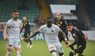 Çaykur Rizespor ile Konyaspor 0-0 berabere kaldı