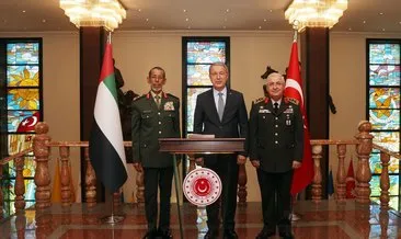 Milli Savunma Bakanı Akar, BAE Genelkurmay Başkanı’nı kabul etti