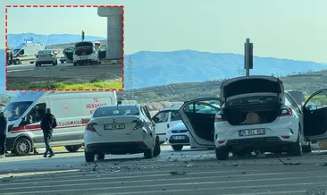Elazığ’da can pazarı! 2 araç kafa kafaya çarpıştı: Yaralılar var! #elazig