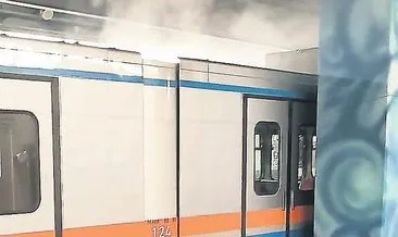 Metroda dumanlar yükseldi