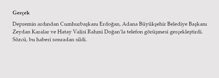 Son dakika: Deprem yalanları ve gerçekler! Kahramanmaraş, Pazarcık, Elbistan, Hatay...