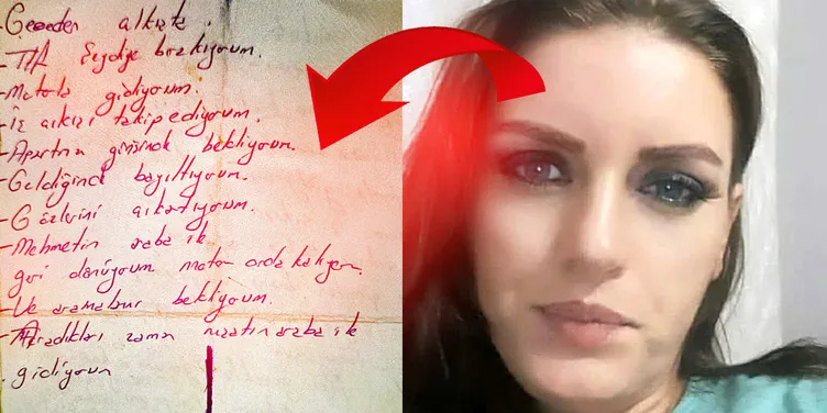 Eski kocanın cinayet notları kan dondurdu: Geldiğinde bayıltıyorum ve gözlerini çıkartıyorum!