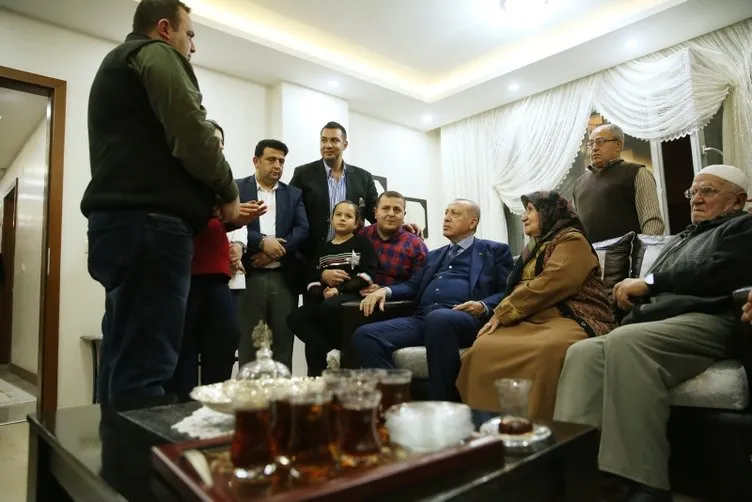 Başkan Erdoğan'dan Hatay'da ev ziyareti