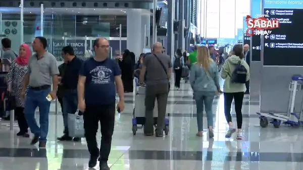 İstanbul Havalimanı’nda bayram hareketliliği sürüyor