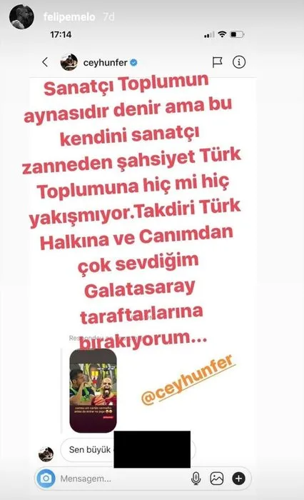 Eski Galatasaraylı Felipe Melo’ya Instagram’dan küfreden Ceyhun Fersoy kimdir, kaç yaşında? Ceyhun Fersoy hangi dizilerde oynadı?