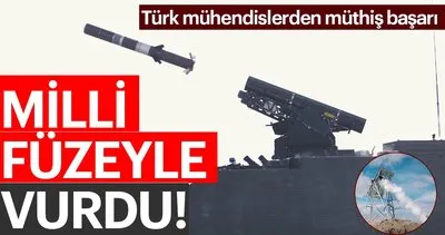 Türkiye’nin tank avcısı milli füzeyle vurdu