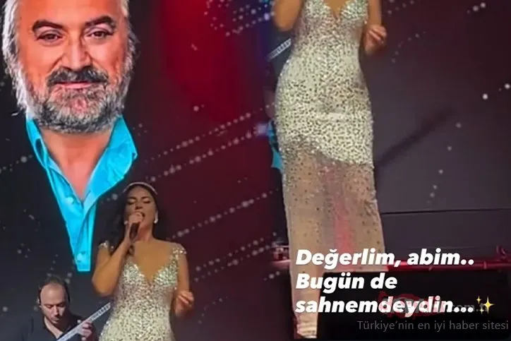 Türkücü Zara merhum Volkan Konak’ı andığı konserinde duygusal anlar yaşattı! Bugün de sahnemdeydin...
