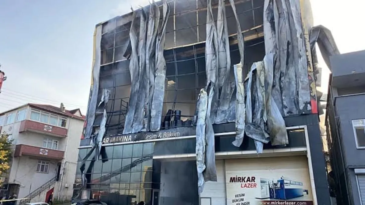 Dilovası'nda gerçekleşen patlama sonrası bölgeden görüntüler