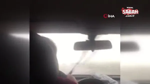 Son dakika: Afyonkarahisar'da şoke den olay! Seyir halindeki otomobile yıldırım düşme anı kamerada | Video