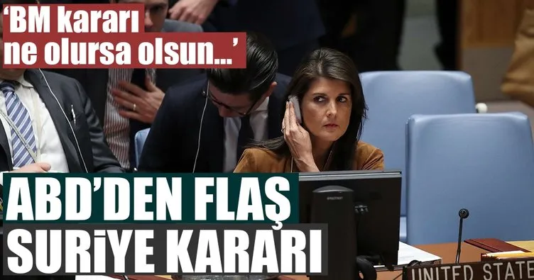 Son dakika: ABD'den flaş Suriye açıklaması