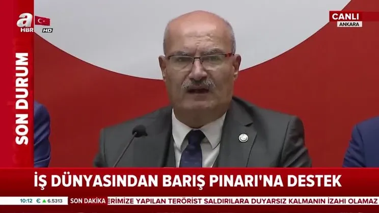 İş dünyasından Barış Pınarına destek