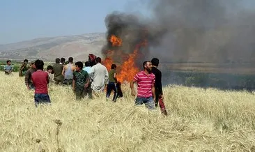 Esad, ekili tarlaları Açlık Bombası ile yakıyor
