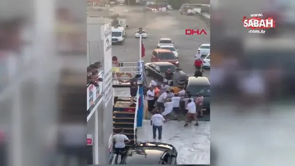 Tekirdağ'da Avşa Adası'na gidecek arabalı feribotta sıra kavgası kamerada | Video