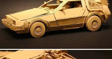 Kartonlardan yeni bir dünya oluşturdu!