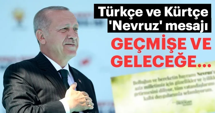Başkan Erdoğan'dan Türkçe ve Kürtçe 'Nevruz' mesajı