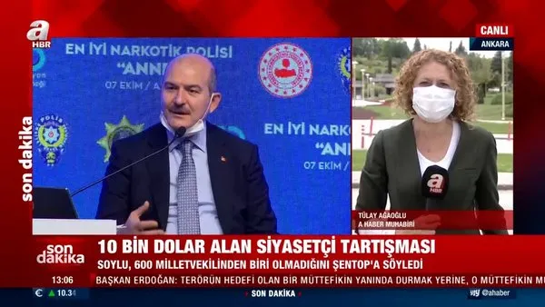 İçişleri Bakanı Süleyman Soylu'dan '10 bin Dolar alan siyasetçi' açıklaması!