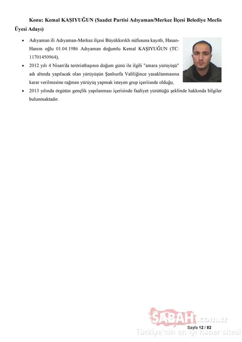 İşte Saadet Partisi'nin listelerindeki PKK'lı adaylar!