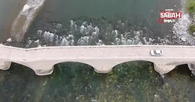 Depremlere meydan okuyan tarihi Palu Köprüsü ilk günkü ihtişamını koruyor | Video