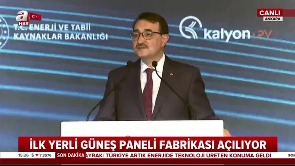 Son dakika |  Bakanı Dönmez'den Kalyon Güneş Teknolojileri Fabrikası, açılış töreninde önemli açıklamalar | Video