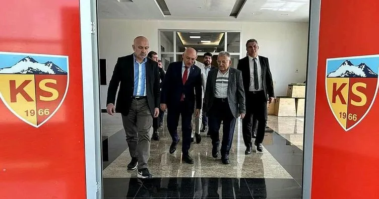 TFF Başkanı Mehmet Büyükekşi, Kayserispor’u ziyaret etti