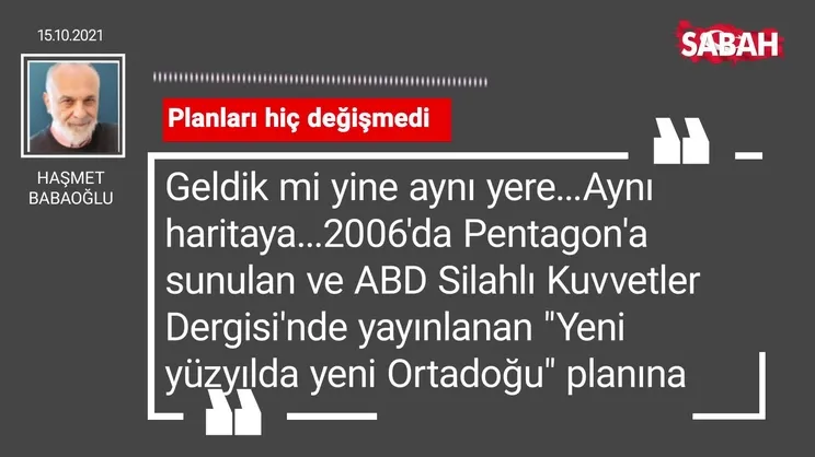 Haşmet Babaoğlu | Planları hiç değişmedi