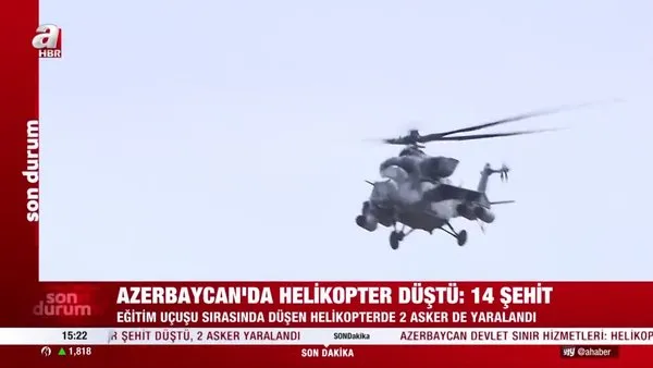 Son dakika: Azerbaycan'da düşen askeri helikopterden kahreden haber! 14 şehit, 2 yaralı