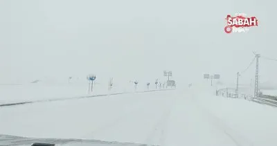 Ardahan’ın yüksek kesimlerinde etkili olan kar yağışı ulaşımı olumsuz etkiledi | Video