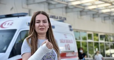 Başıboş pitbull dehşet saçtı! Köpeğini korumak isterken sağ el bileği kırıldı