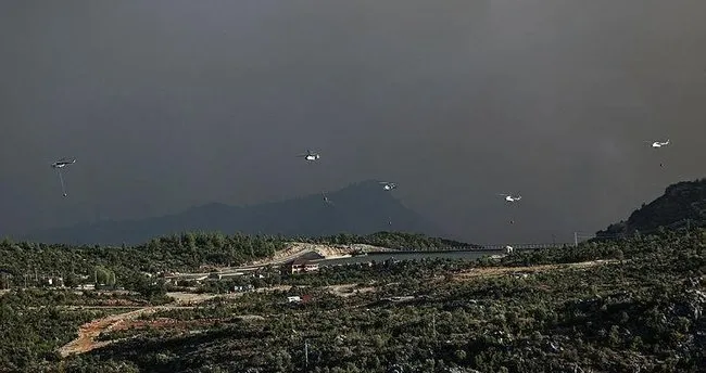 CHP'li Böcek'in iddialarına videolu yanıt! Antalya Gündoğmuş’ta helikopterler vızır vızır çalışıyor
