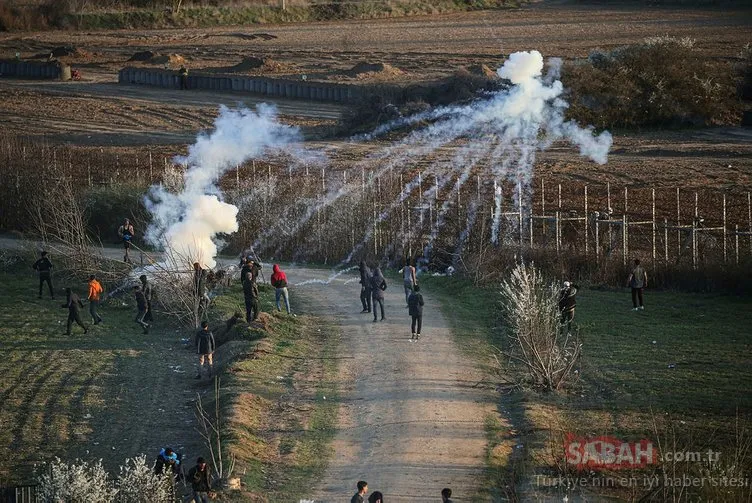 Yunanistan sığınmacılara attığı gaz bombalarıyla bölgeyi savaş alanına çevirdi
