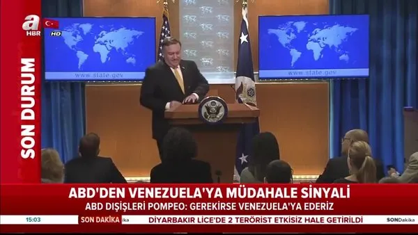 ABD'den Venezuela'ya askeri müdahale tehditi!