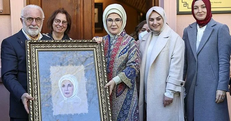 Emine Erdoğan’a anlamlı hediye