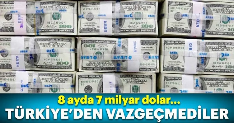 Türkiye’ye 8 ayda 7 milyar dolar yabancı yatırım girdi!