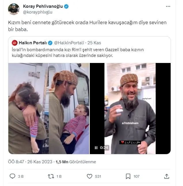 Gazzeli babanın acısıyla dalga geçti, hakir gördü! İş insanı Koray Pehlivanoğlu’na tepki yağdı