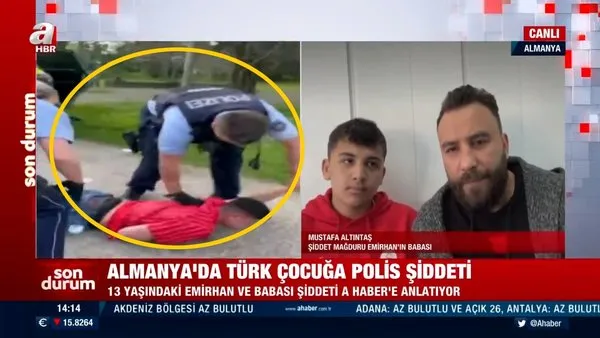 Almanya'da Türk çocuğa polis şiddeti!