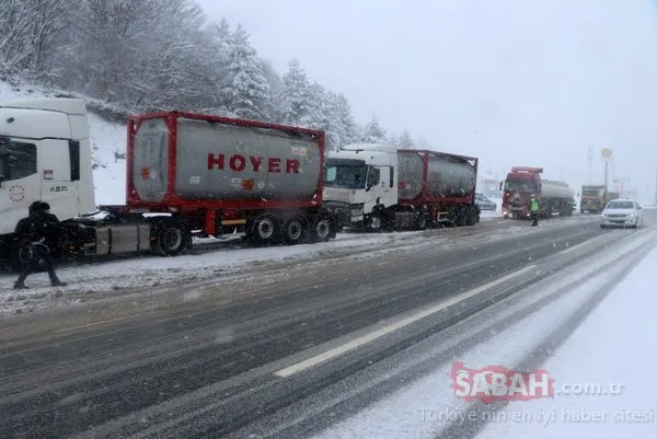 Bolu Dağı TIR geçişlerine kapatıldı